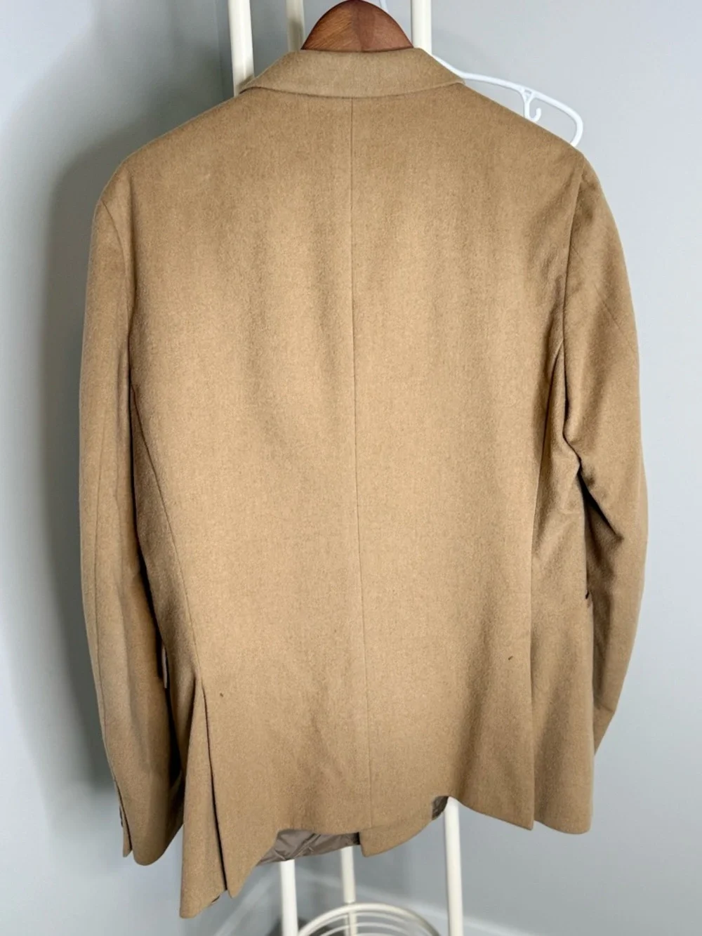 Z Zegna Camel/Taupe Wool-Blend Coat - Picture 6 of 9